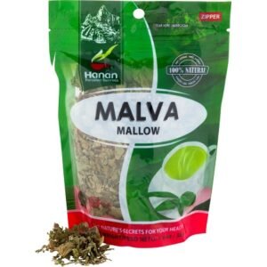 Hanan Mallow Loose Leaf Flower 1.1oz, 30g - Natural Herbal Tea for Dry Mouth, Respiratory Comfort