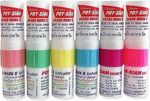 POY-SIAN Mark II Menthol Aromatherapy Nasal Inhaler (Pack of 6)