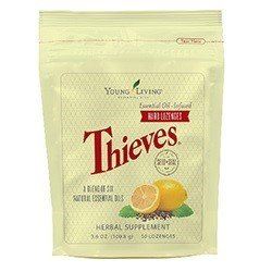 Thieves Essential Oil Infused Cough Drops Lemon Flavor